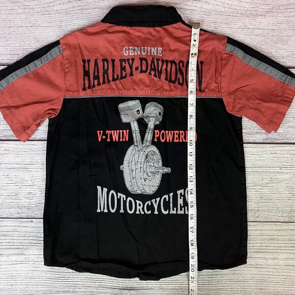Harley Davidson Motorcycles Button Up Shop Shirt - Picture 7 of 7
